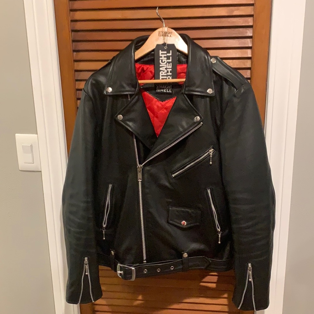 Straight to hell commando leather jacket